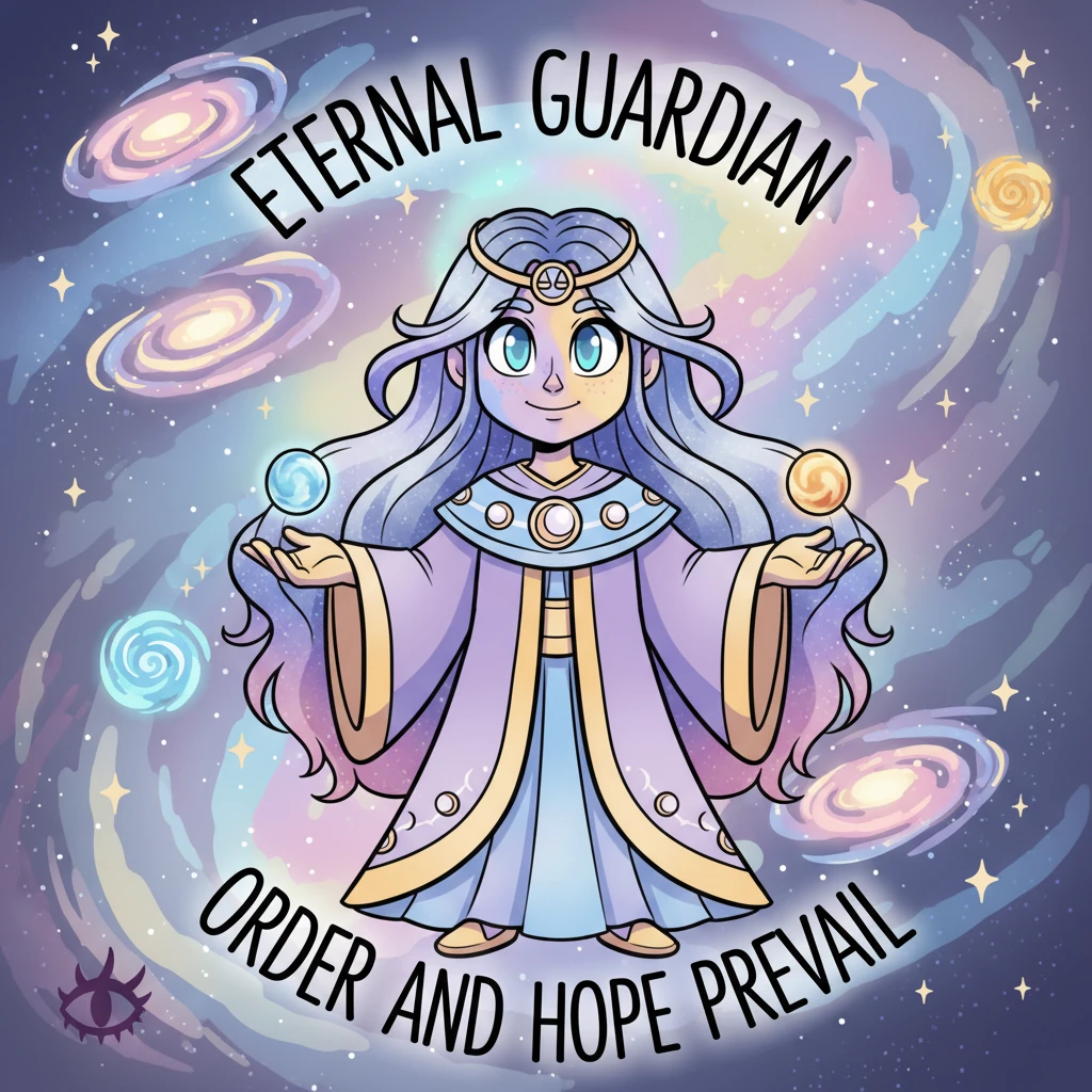 Aetheria now watched over the restored cosmos, a constant beacon of serene light and unwavering balance. While whispers of the Hollow Eye's potential