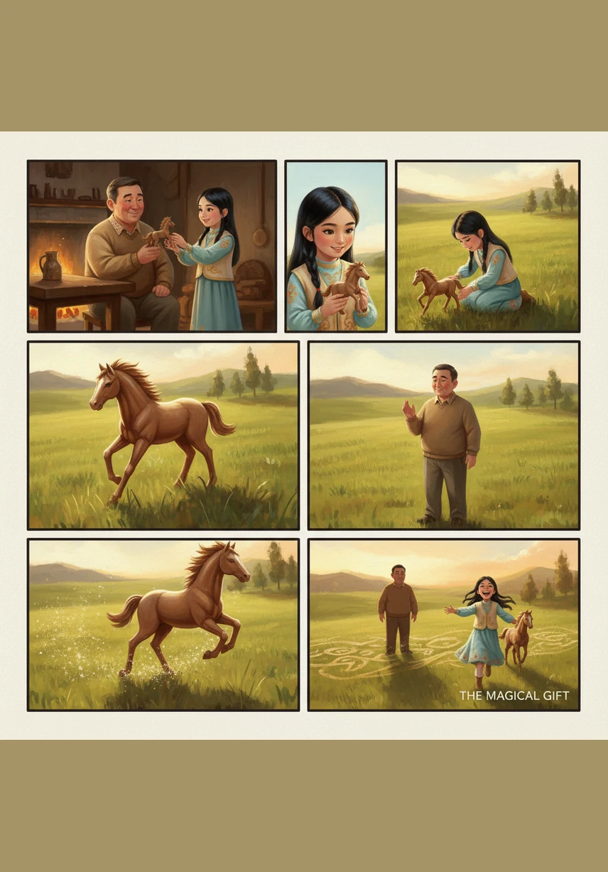 Вечером за чашкой ароматного чая Айсулу увлеченно рассказывала папе о героях, про которых она успела прочитать. Папа слушал с гордостью, радуясь, что дочка открыла для себя удивительный мир литературы.