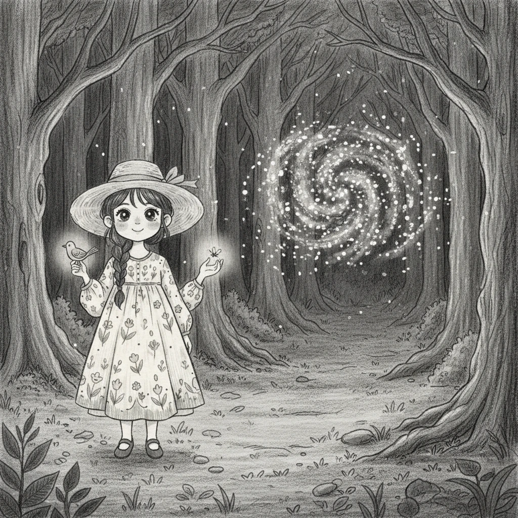 Laras mendongak dan melihat ke kejauhan, ke arah pepohonan yang lebih dalam. Di sana, ratusan kunang-kunang lain menari dalam simfoni cahaya yang berkelap-kelip. Mereka seolah memanggil, mencari anggota keluarga yang hilang.