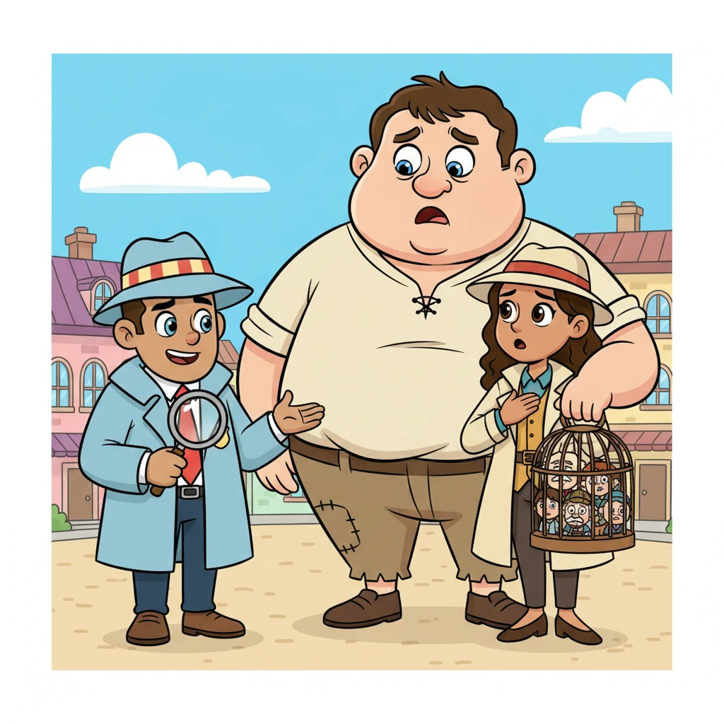 Quill and Elara gently explained to Silas that his "borrowing" had caused great worry and panic in Whimsyville. Silas, his eyes wide with surprise, quickly understood the impact of his actions, his kind heart saddened by the distress he'd caused. He promised to return everyone immediately, his grand parade now having a new, improved audience.