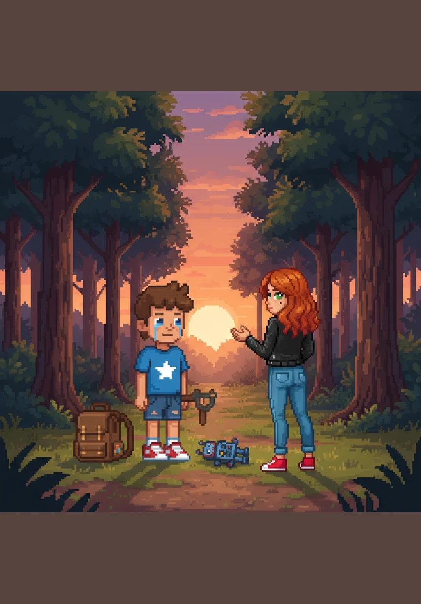 The runaway kite drifted toward the edge of the woods and became hopelessly tangled in the high branches of an old oak tree. It hung there, its long tail fluttering sadly in the wind.