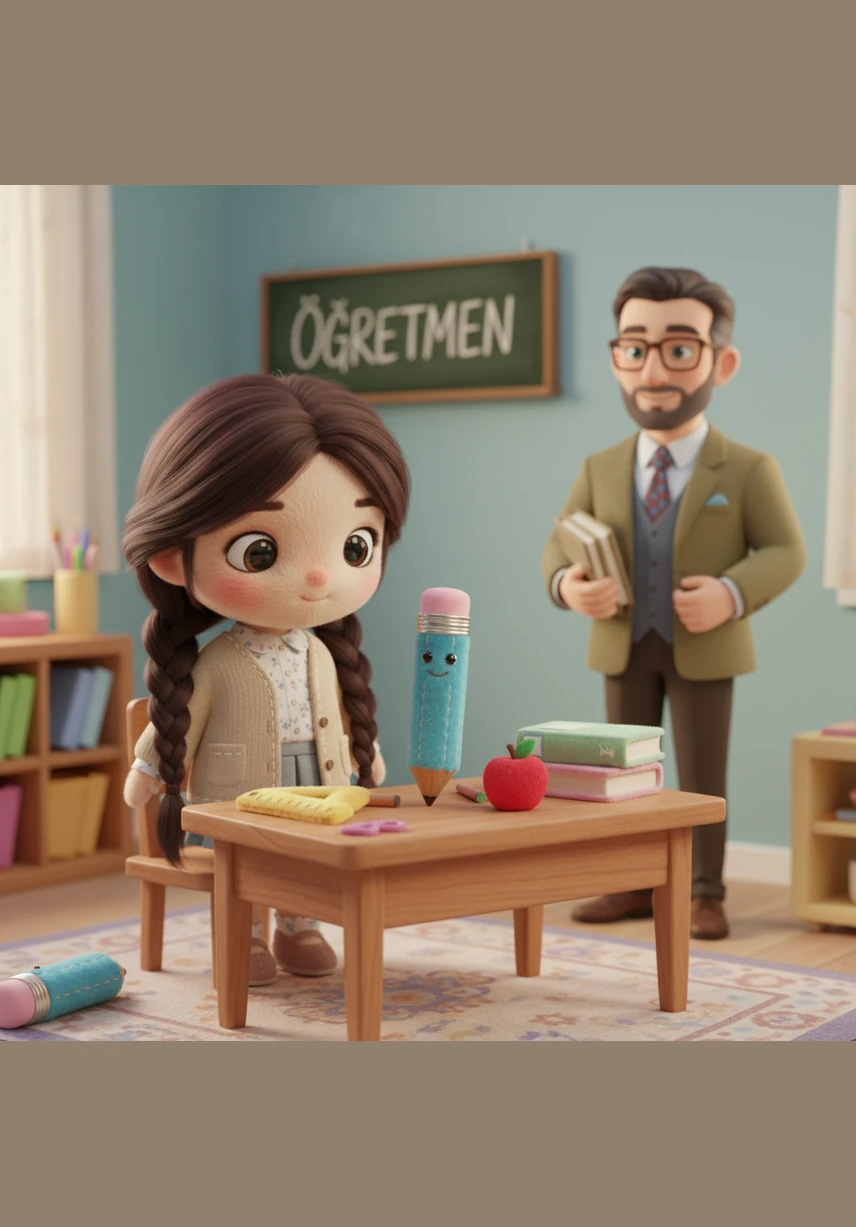 Mavi explains that drawing the sky and sea is art, but wondering why the sky is blue is the magic of science. The children look out the window, seeing the vast blue horizon in a whole new way.