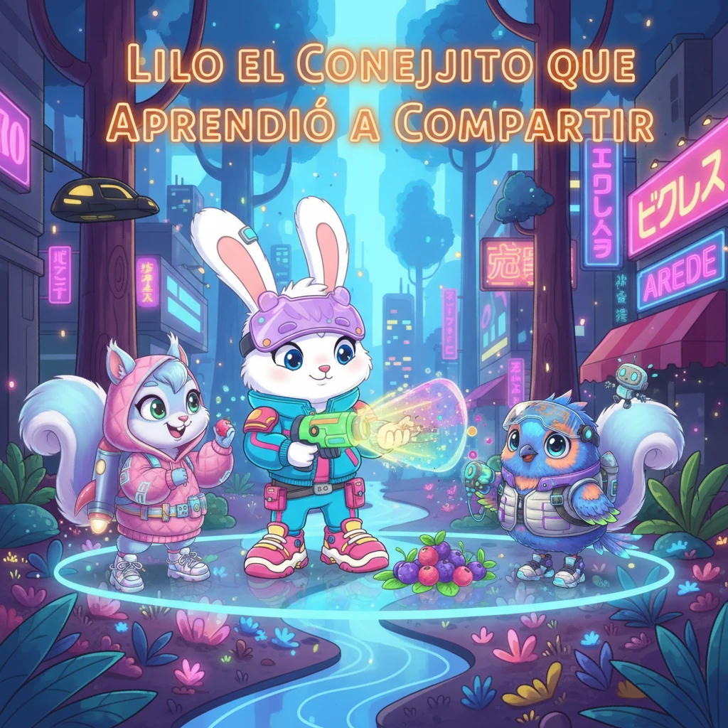 Lilo el Conejito que Aprendió a Compartir - 动物故事