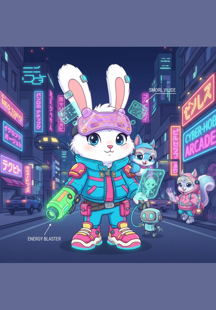 Esta es la portada del libro donde vemos al tierno conejito Lilo sonriendo en un bosque lleno de flores de colores y mariposas. Lilo es un conejo blanco muy suave con orejas largas y ojos brillantes que invitan a todos a conocer su historia.