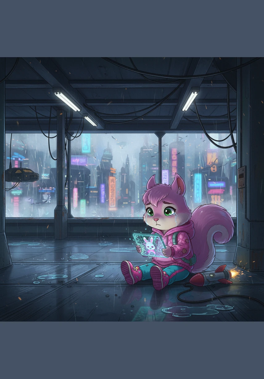 Lilo intenta morder otra manzana, pero se da cuenta de que ya no le sabe tan rica como la primera porque no tiene con quién hablar. Mira a sus amigos riendo y jugando a lo lejos y siente una pequeña punzada de tristeza en su corazoncito.