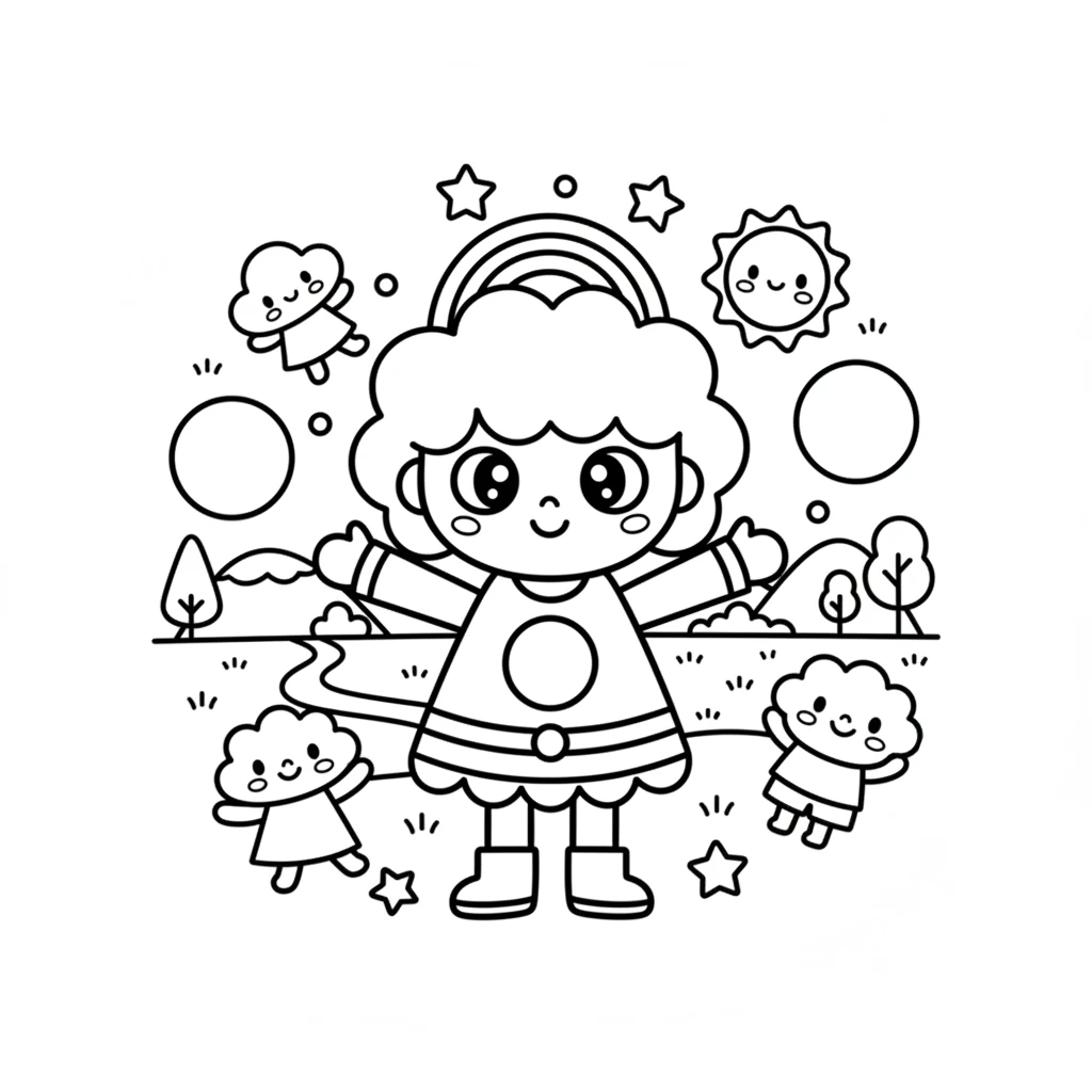 rainbow friends coloring pages