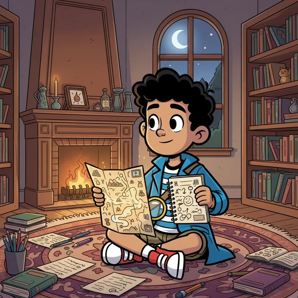 Maryam, yang pendiam namun pandai, menyadari bahwa kode tersebut adalah sebuah permainan kata-kata. Ia kemudian menggabungkan petunjuk dari peta dan buku catatan, dan menemukan kata kunci.