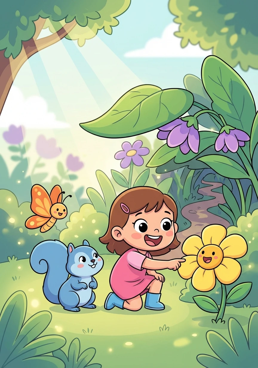 Rosie spent her days exploring the garden with her new friends. She learned about the different plants and animals, discovered secret pathways, and listened to the stories of the garden's past. She felt happier than she ever had before.