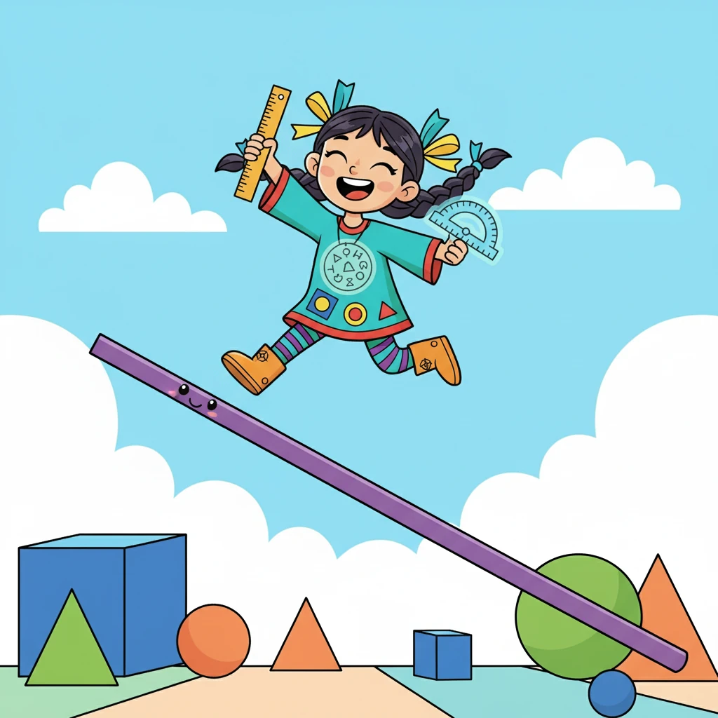 Сәуле мен Сызық: Геометриялық Саяхат - Educational stories