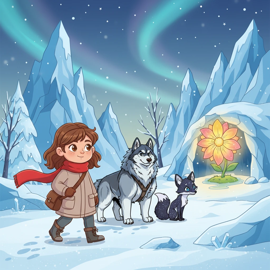 Eva and the Sun Flower of Eternal Winter - Fairy tales