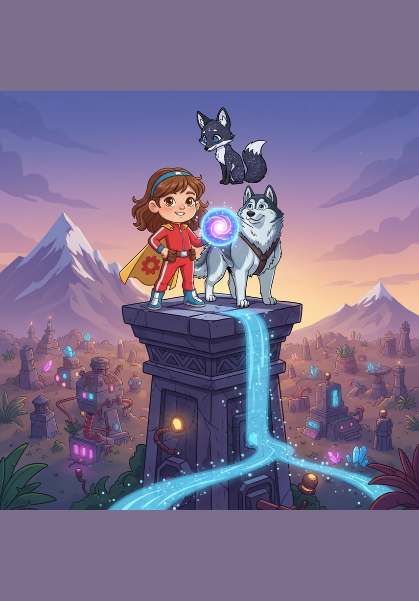 Eva returned to Oakhaven as the first true sunrise in a hundred years began to peek over the mountains. The village cheered as the eternal winter finally faded, replaced by the gentle colors and sweet scents of a long-awaited spring. Holding the Sun Flower high, Eva realized that a little girl's courage had changed the world forever.