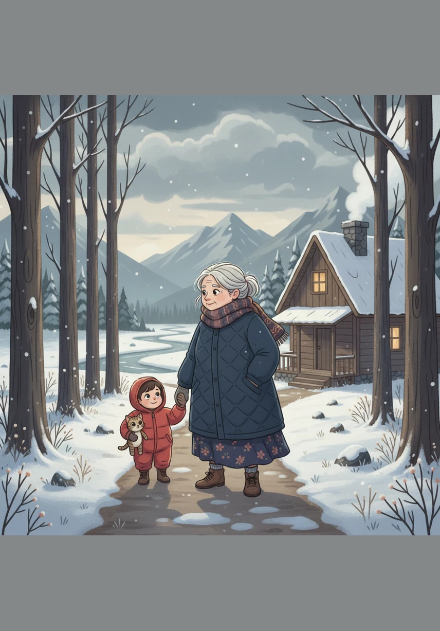 The first kitten was carried away into a gray, shadowed morning, leaving behind a silence that felt heavy and cold. Jik watched from the wooden doorway, her heart aching as the tiny cries faded into a place where warmth and kindness were nowhere to be found.