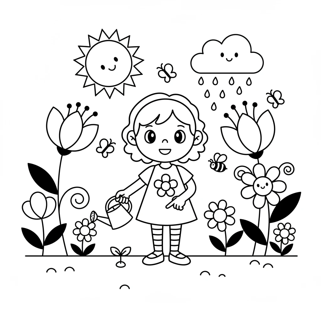 flowers coloring pages