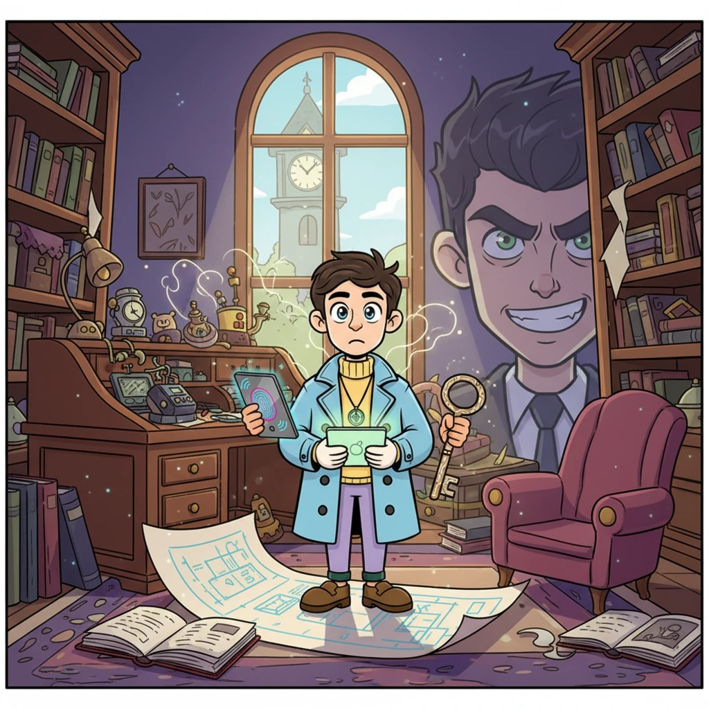 Elias entered the study, his eyes scanning every inch of the opulent, chaotic room. His mind, a vast library of memories, instantly recalled the blueprints, the exact angle of a fallen book, the faint scent of ozone. He saw not just the crime scene, but also Julian Vane's sneering face from five years ago, the memory a bitter taste.