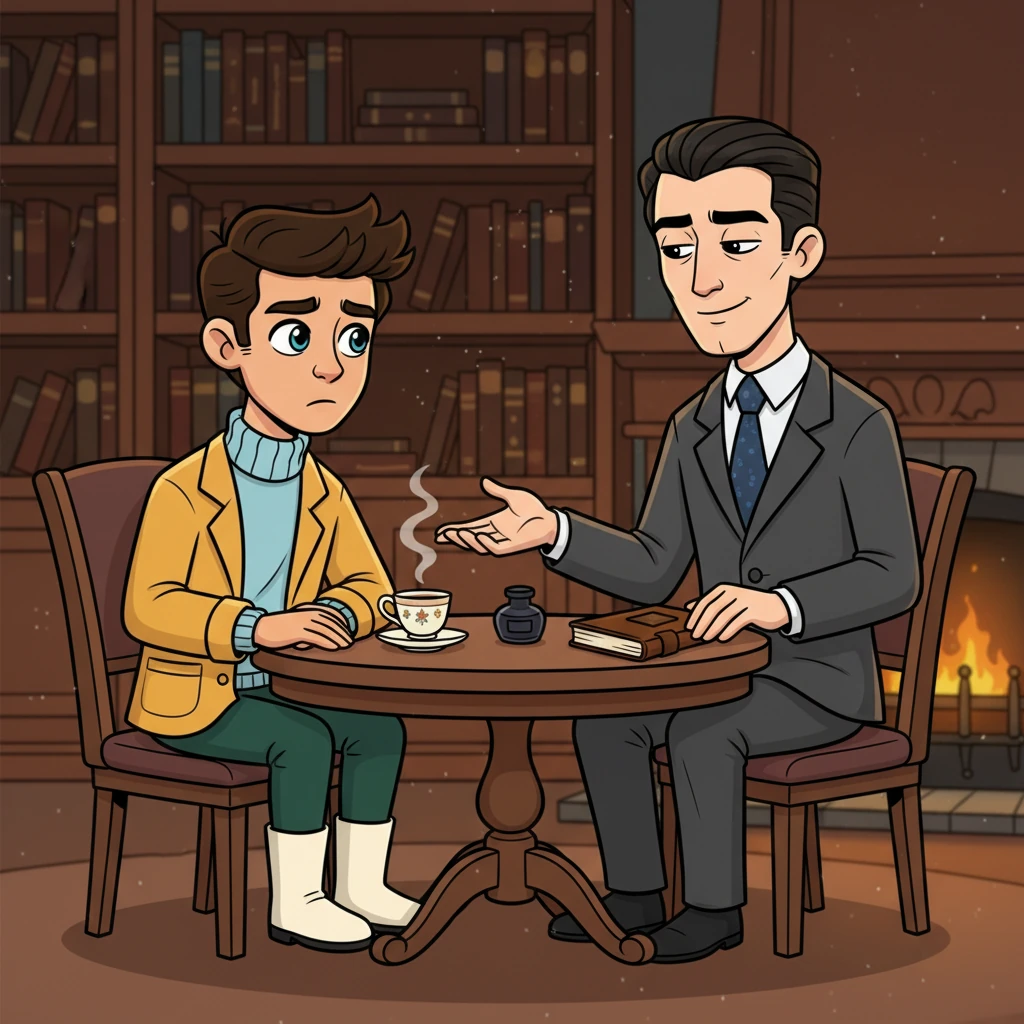 Arthur Penhaligon, Julian's former lawyer and rival, sat across from Elias with an unnerving calm, a faint smirk playing on his lips. He spoke of Julian's ruthless business practices and hidden dealings, a web of deceit that made Julian many enemies. Elias sensed Arthur's thinly veiled satisfaction, a man who knew too much.