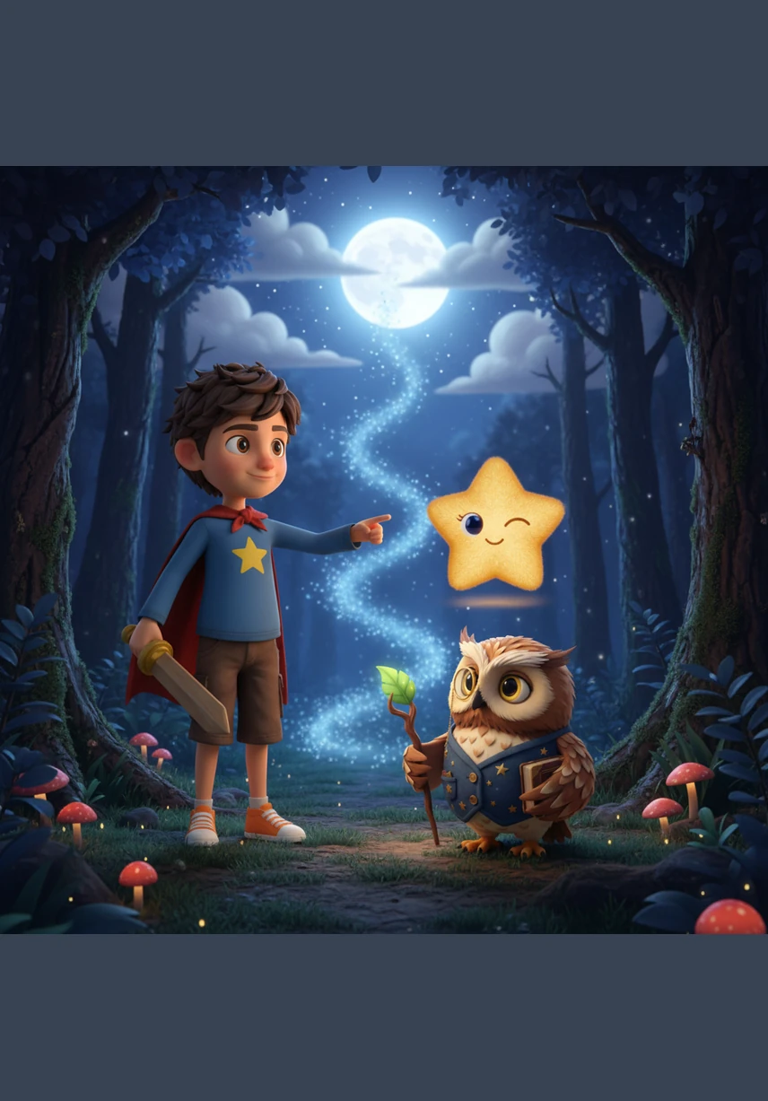 Mateo decidió que ayudaría a su nueva amiga a volver a casa. Preparó su pequeño carrito de madera y comenzó un viaje hacia la montaña más alta del valle.