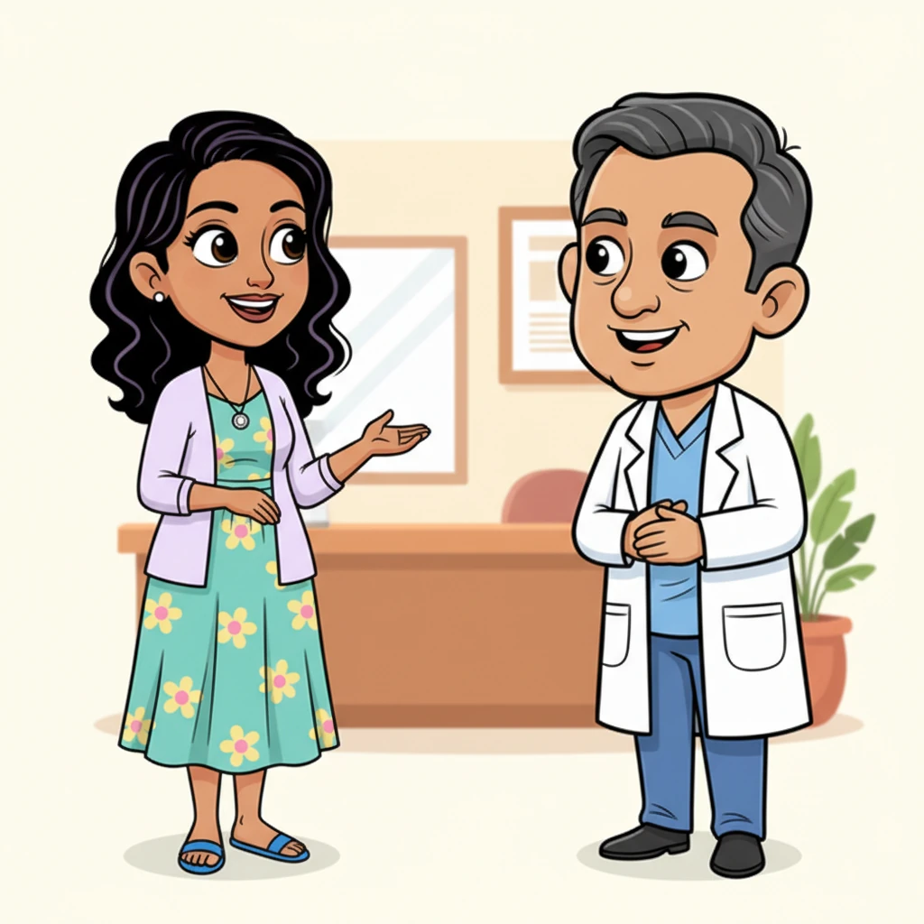 Dr. Sunil emerged, a warm smile gracing his remarkably youthful face for a man of 54. His voice, a soothing baritone, instantly put Bhavana at ease as he greeted her. He listened intently, making her feel as though she was the only patient in the world, his gaze gentle and reassuring.