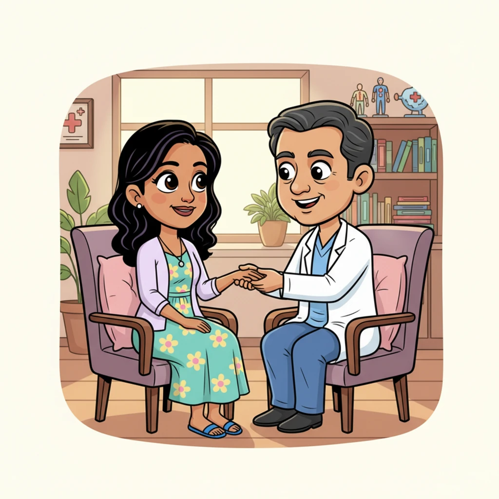 In a subsequent private consultation, Dr. Sunil held her hand softly while discussing her progress, his thumb gently stroking her skin. He spoke in hushed tones, asking about her deeper feelings, her dreams, and what truly brought her joy. Bhavana felt an unfamiliar sense of being truly seen and understood.