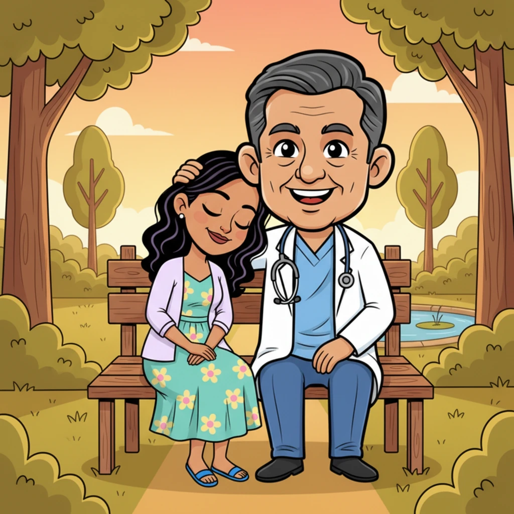 Afterward, Bhavana rested her head on his chest, feeling the steady rhythm of his heart beneath her ear. She spoke softly, opening her heart completely, sharing dreams and vulnerabilities she hadn't voiced in years. Dr. Sunil gently stroked her hair, listening, offering a profound sense of comfort and belonging.