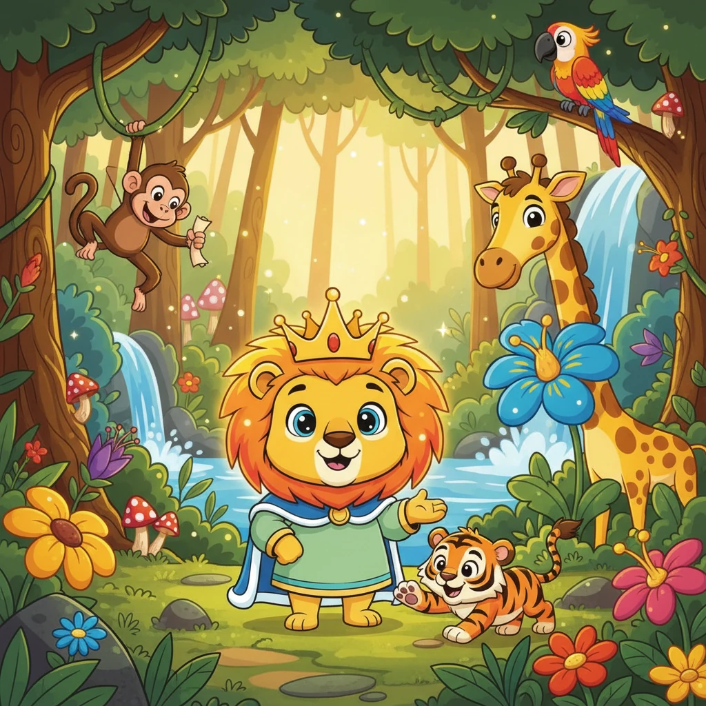 A Majestic Roar: King Leon's Jungle Tale