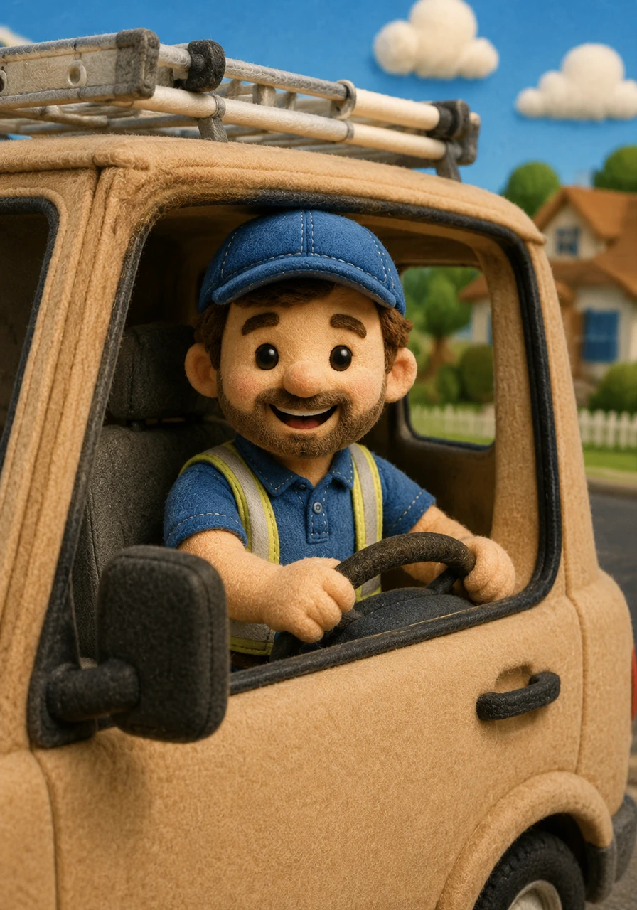I am in the tan van. I am Dan the van man. I am in the van.