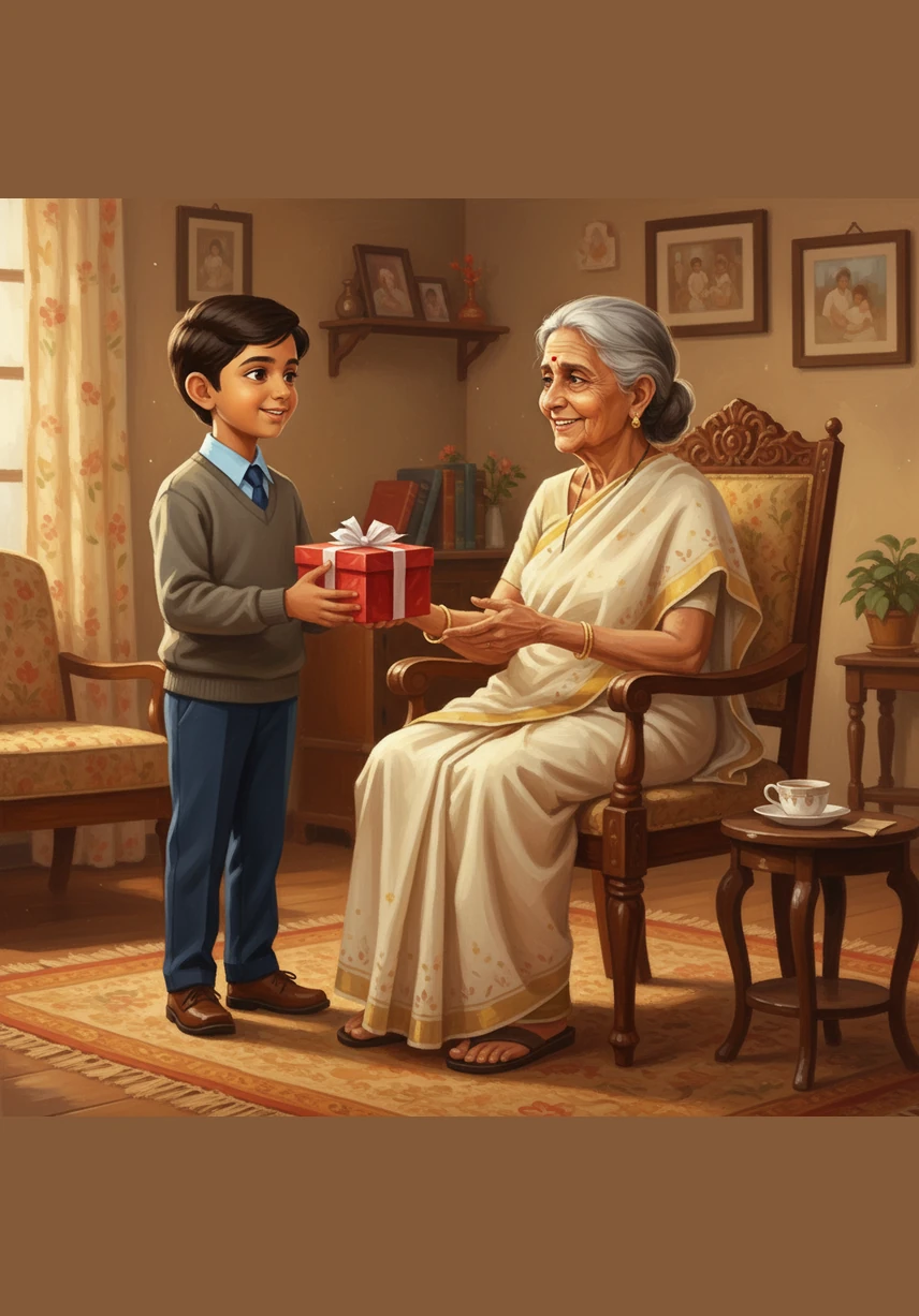 The conversation deepens when Vasu adds that his mother works as a postal employee. Amma’s voice softens with surprise as she notes that her daughter-in-law held the very same profession, and a strange coincidence begins to hang in the air.