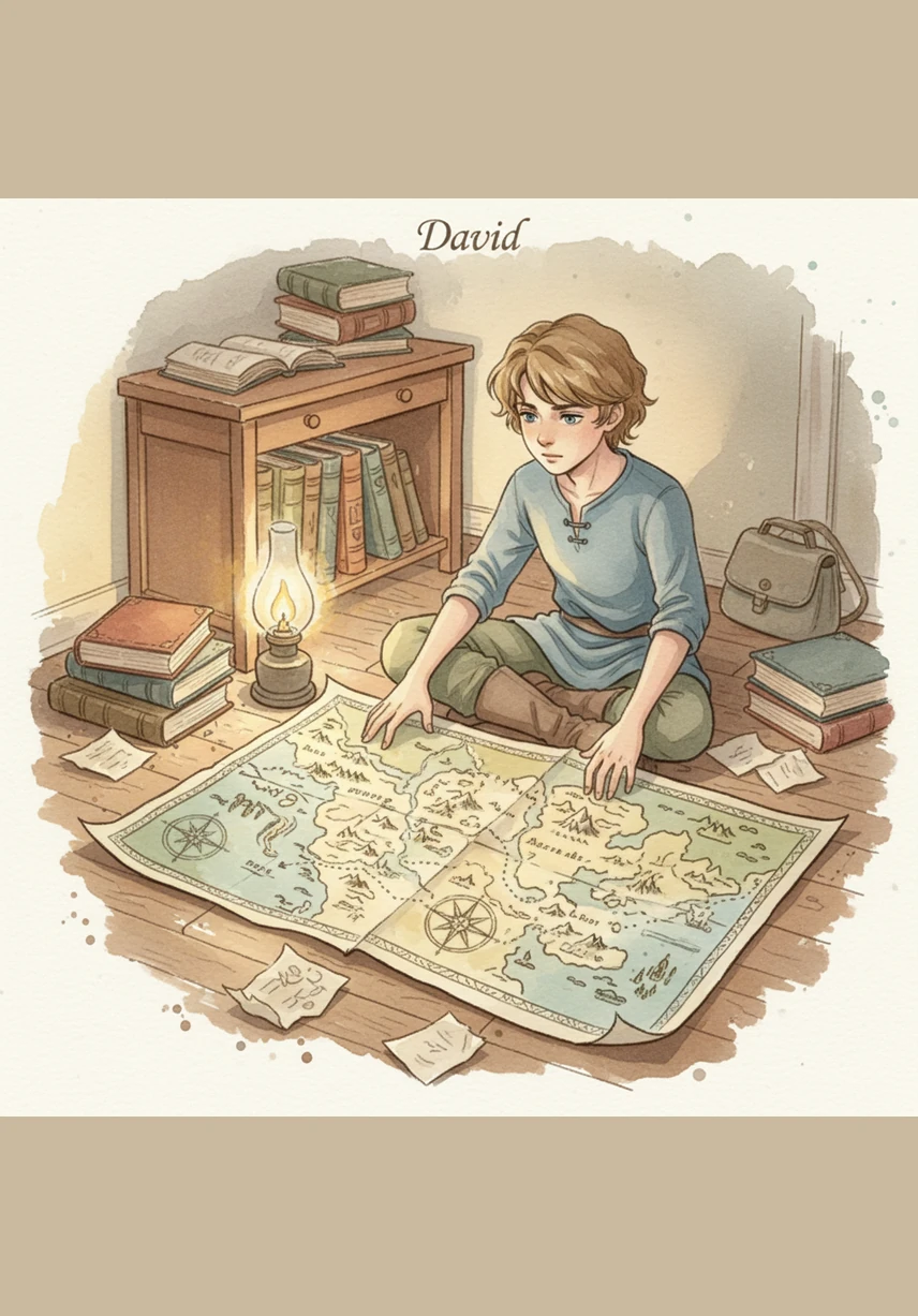 David explorează hărțile celor două povești, una purtându-l prin ghețurile polare, iar cealaltă prin tărâmurile magice ale Narniei. El compară conflictul interior al lui Fram legat de identitate cu bătălia exterioară dintre bine și rău dusă de copiii din cronici.