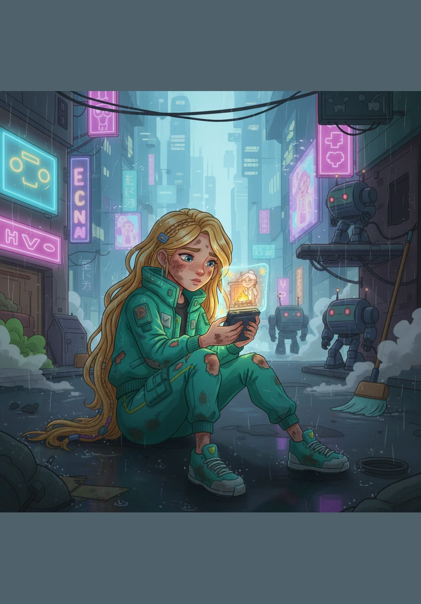 With trembling fingers, Elara pulled out a single match and struck it against the wall to warm herself. The flame sputtered to life, glowing like a tiny candle and casting a magical light over her cold hands. In its warmth, she imagined she was sitting before a great iron stove with polished brass feet and a roaring fire.