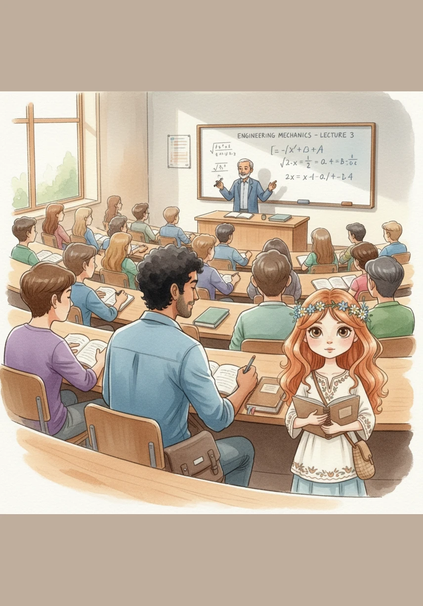 Inside the crowded lecture hall, Manas sits among dozens of other engineering students, meticulously taking notes while his mind occasionally wanders. He is a diligent student, consistently earning decent marks, yet he often feels like just another face in a sea of academic routine.