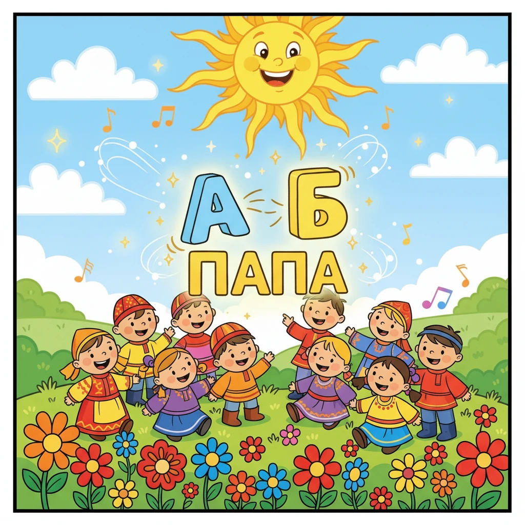 Когда Алиф и Ба встали рядом, дети увидели чудо! Они превратились в слово «А-Б», что означает «папа»! Все засмеялись от радости, осознав силу дружбы и то, как буквы могут объединяться.