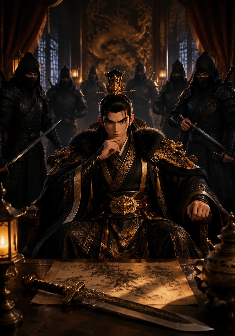 Word of the miraculous weapon reaches the treacherous Imperial Court, where the ambitious Prince Zhao plots to seize the throne. He dispatches a legion of elite shadow assassins to eliminate the young blacksmith and claim the celestial blade for his dark army.