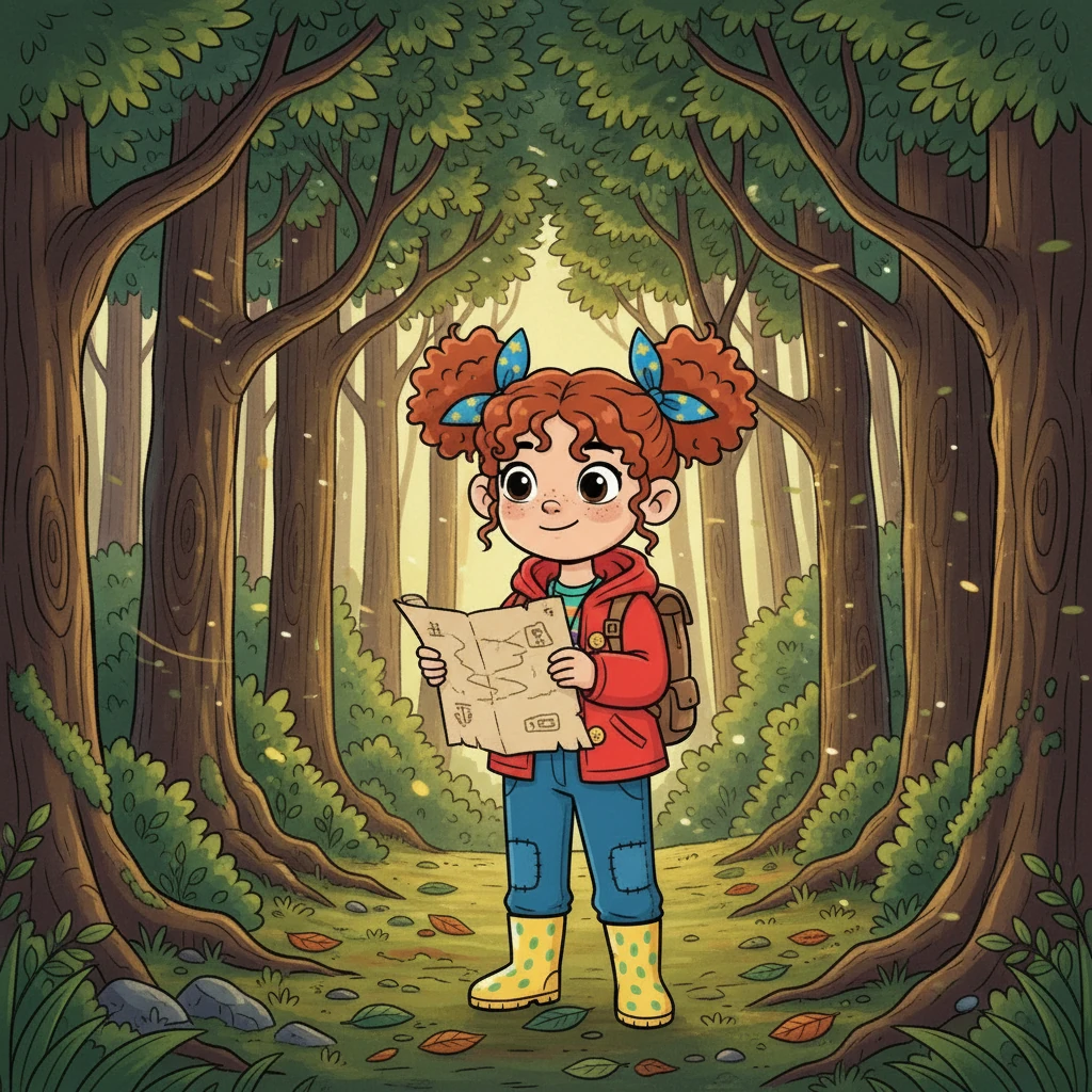 Elara, a girl with hair like spun moonlight, stood at the edge of the Whispering Woods. The trees beckoned with rustling leaves, their branches intertwined like welcoming arms. She clutched a worn map, her heart filled with a mix of excitement and trepidation.