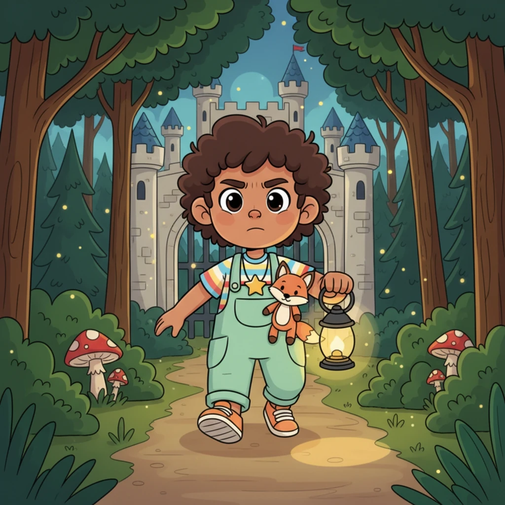 Back at the castle, Natan, Inka’s brave older brother, noticed the quiet absence of his little sister. A determined glint in his dark eyes, he knew he had to find her. Without a moment's hesitation, he bravely set off into the forest to search.