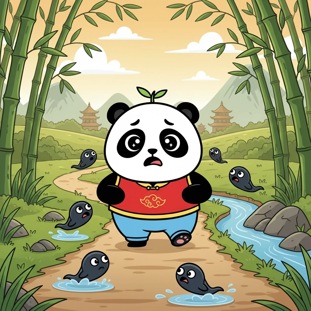 有一天，小蝌蚪们发现自己的妈妈不见了。他们焦急地四处寻找，开始了一段寻找妈妈的旅程。他们决心要找到妈妈，即使前方困难重重，也绝不放弃。