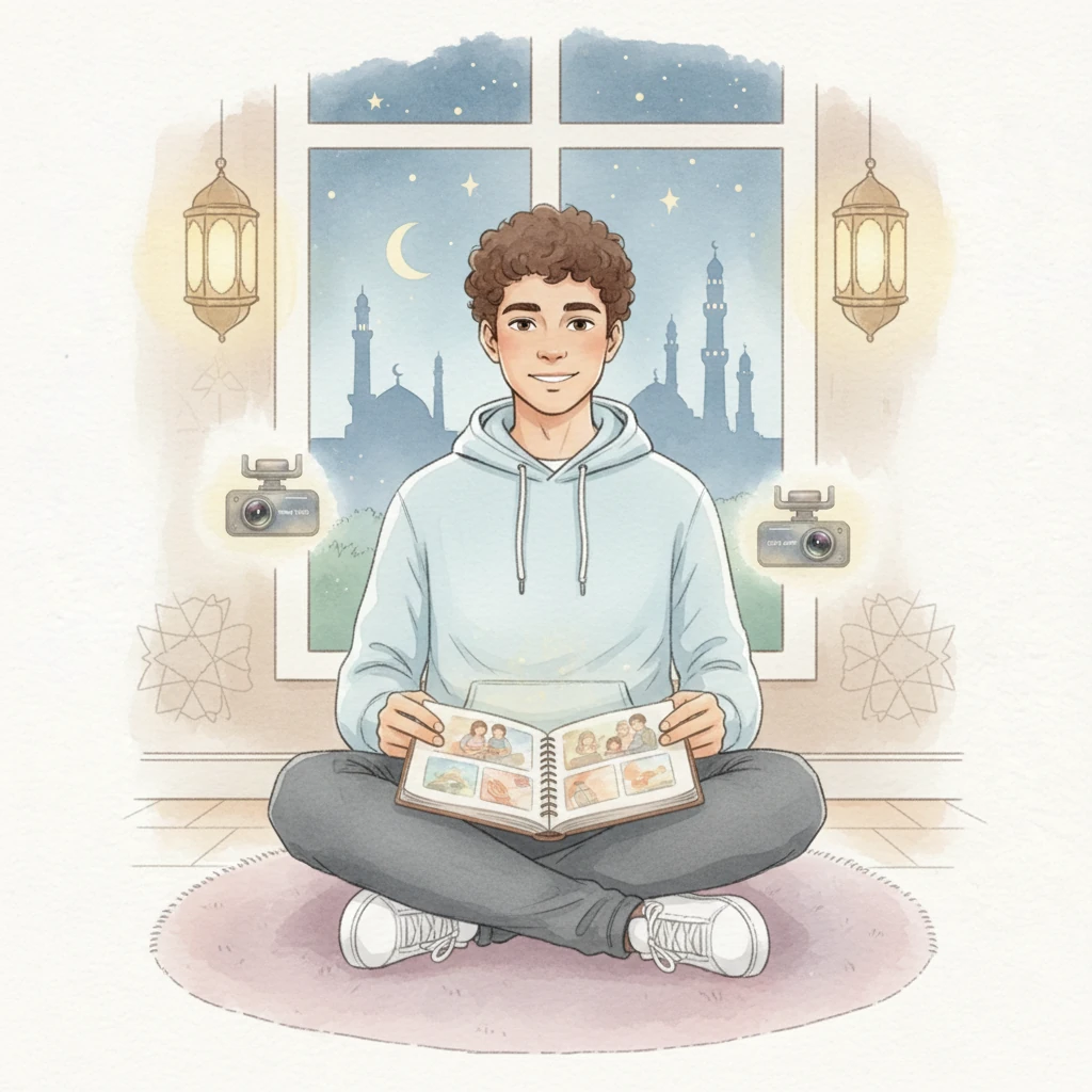 With a contented sigh, Omar cherishes the preserved memories, knowing these fleeting moments of beauty and peace will forever be held safe. The dash cams weren't just recording; they were witnessing and celebrating the quiet magic of the holy month, painting memories for a lifetime.