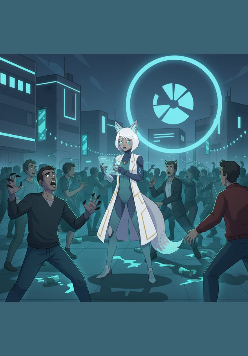 Panic erupted in the festival square as people began to glow with an inner, pulsating light. My hands... they’re changing! a man screamed as his fingers elongated into sharp, feline claws. The mutagen was already rewriting their genetic code, forcing a centuries-long evolution into a matter of seconds.