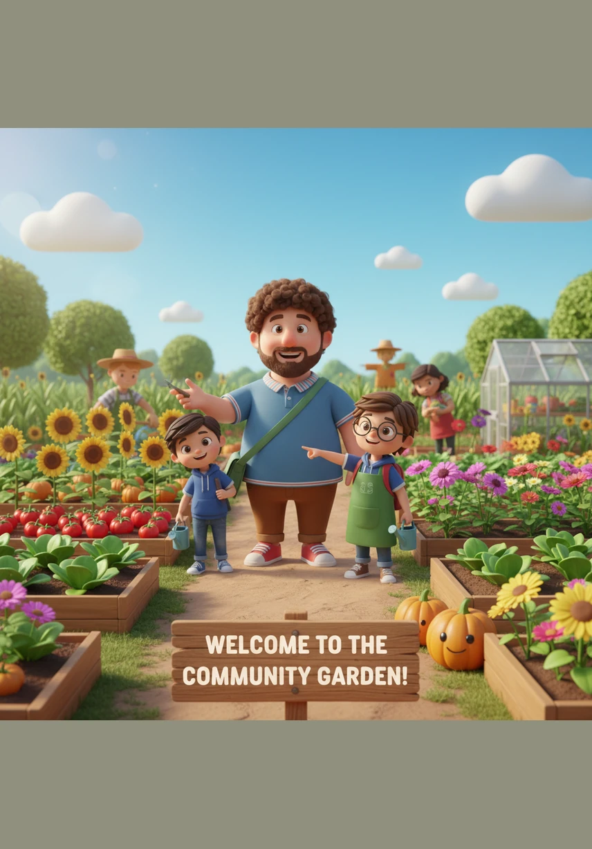 The class follows Mr. Aris into the sun-drenched school garden, where the air smells of damp earth and blooming jasmine. Each student is given a small patch of soil and a unique seed, marking the start of their own personal journey of discovery.