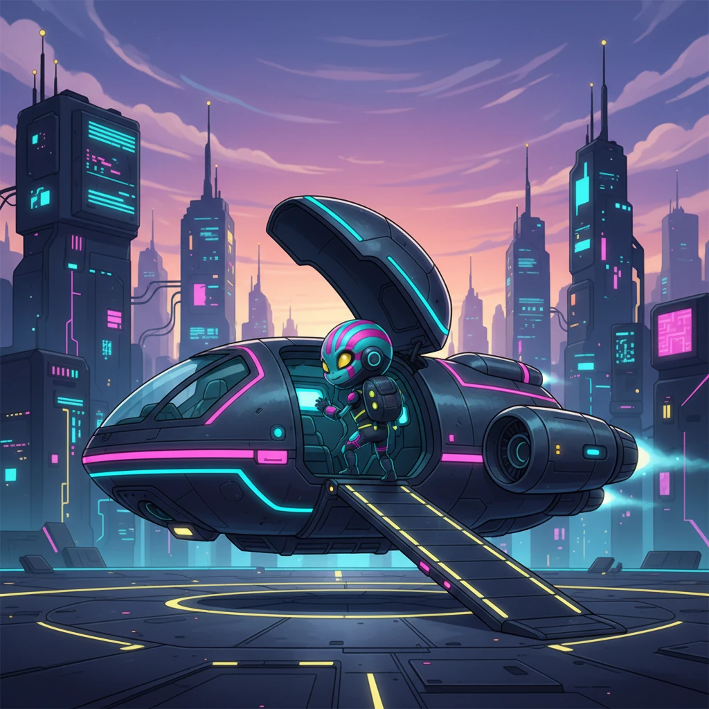 As dawn approached, painting the sky with faint electric purples and oranges, Zylo knew its journey had just begun. With a promise to explore more of Earth's wonders and to visit Kael again soon, the little alien returned to its ship, its heart full of newfound friendship and a galaxy of incredible memories waiting to be made.