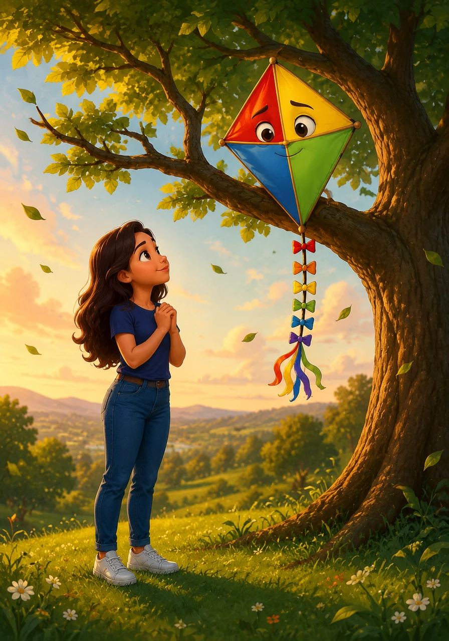 The kite thoroughly enjoys its time in America, having long, deep conversations with Damla while resting on a high tree branch. However, the time comes for them to part ways, and they share a bittersweet goodbye before the kite is carried away by the wind once more.