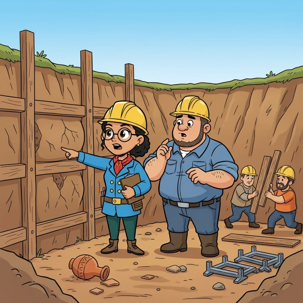Next, Anya's team checked the excavation area, noticing inadequate support for the walls. She immediately alerted the site supervisor and instructed them to reinforce the structure to prevent a potential collapse. The supervisor readily agreed, understanding the immediate danger.