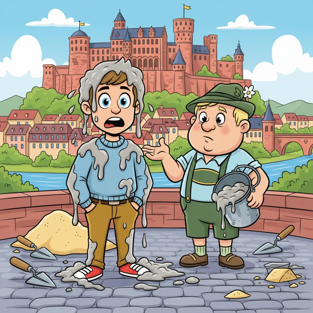 Markus und das Mörtel-Missgeschick in Heidelberg