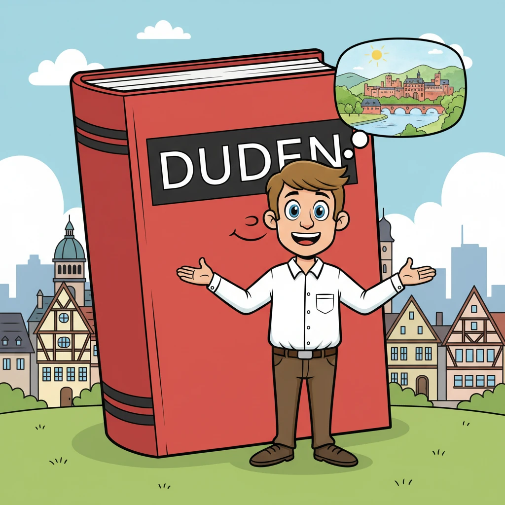 Markus, ein schlanker Mann mit einem perfekt gebügelten Hemd, steht stolz vor einer riesigen Duden-Ausgabe. Er strahlt, während er von seiner Heimat Hannover und seiner Liebe zur klaren, präzisen deutschen Sprache erzählt, die er für die reinste überhaupt hält. Er träumt von einem Sommerurlaub in Heidelberg.