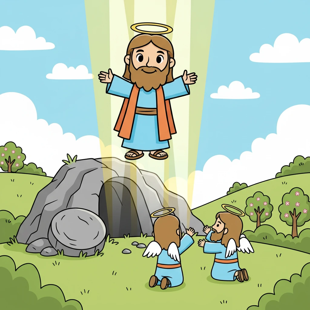 Jesus foi crucificado, mas sua morte trouxe esperança e salvação para o mundo. Ele ressuscitou ao terceiro dia, mostrando o poder da vida sobre a morte. A ressurreição é uma promessa de vida eterna.