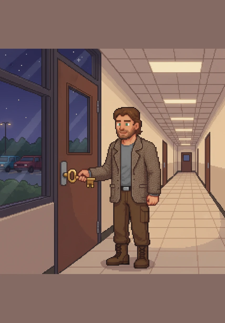 As the stars begin to appear, Mr. Harrison locks his classroom door and walks toward the parking lot in the cool evening air. Though his feet are tired, his heart is full, knowing that tomorrow brings another chance to make a lasting difference.