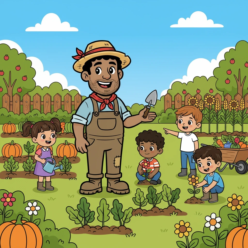 As the seasons changed, Silas continued to farm, always remembering the value of his work. He taught the children about planting, growing, and sharing. His heart was as fertile as his land, and his kindness blossomed in the hearts of all who knew him.