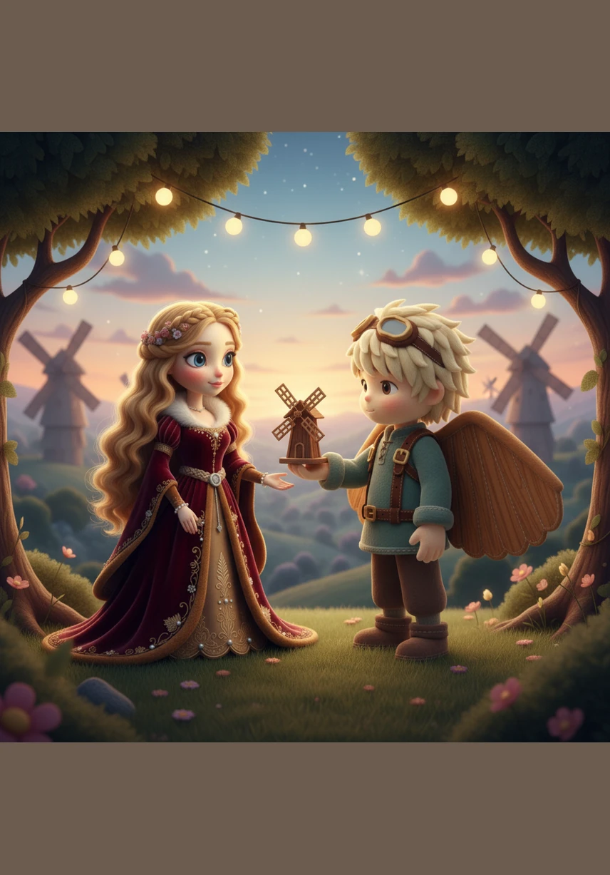 High atop the Windmill Ridge, a young inventor named Kaito struggles with a set of wooden wings. The golden sun glints off his goggles as he adjusts a stubborn leather strap, dreaming of the day he can finally touch the sky.