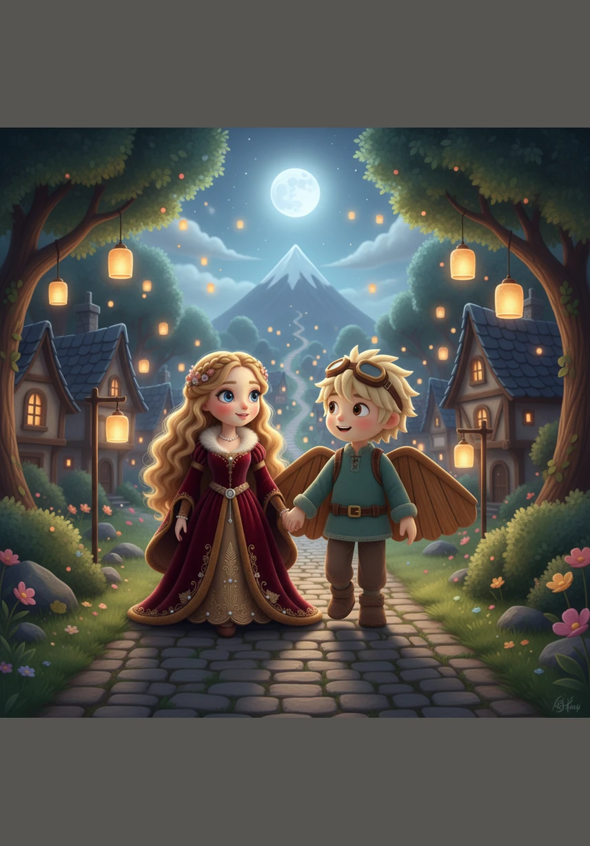 On the night of the Summer Solstice, the village is bathed in the soft glow of paper lanterns. Kaito takes Elara’s hand, his heart racing as he leads her toward the summit for the glider’s first moonlit flight.