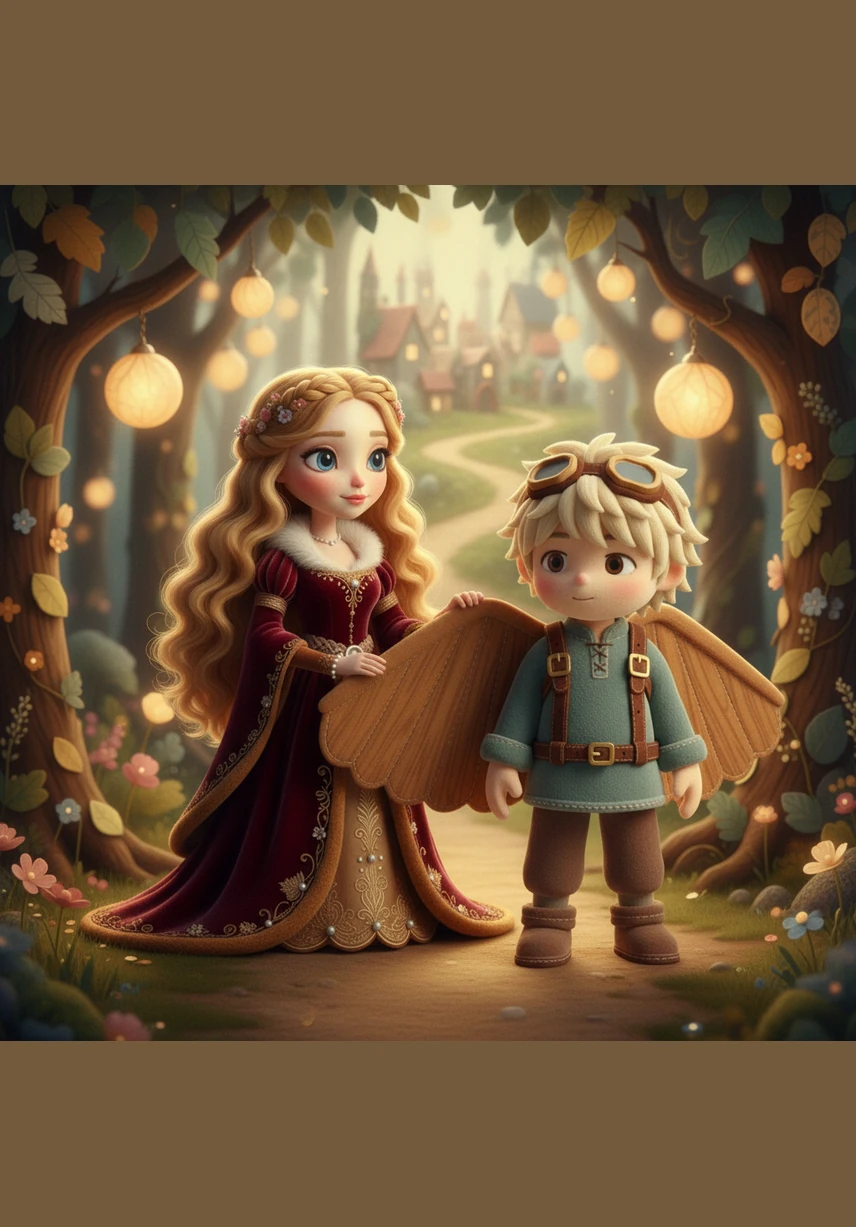 As the glider gently touches down in the dew-covered grass, they stand together in the quiet dawn. Hand in hand, they look toward the horizon, ready to face whatever new adventures the wind might bring.