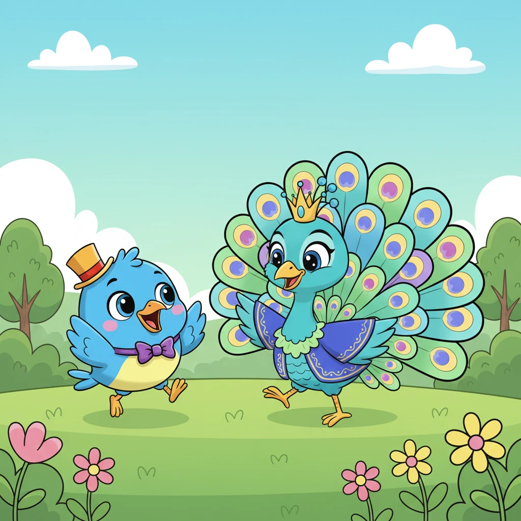 Pip hopped closer to Sparkle, his eyes wide with admiration. "Oh, Sparkle! Your dancing is amazing!" he chirped. "Could you teach me how to dance too? I want to be just like you!"