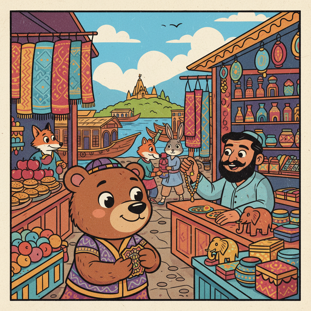 They explored the vibrant markets of Srinagar, their eyes sparkling with curiosity. The colorful stalls overflowed with local crafts and delicious treats. They bargained with shopkeepers, eager to find souvenirs.